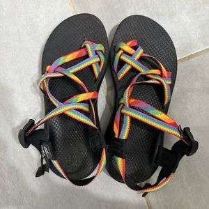 Rainbow Chacos women’s size 7